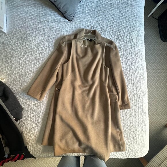 Vintage Theory x Bergdorf Goodman Camel Wool Dress & Coat Set (Size 8) Ultra-chi - Picture 1 of 10